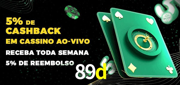 Promoções do cassino ao Vivo 89d